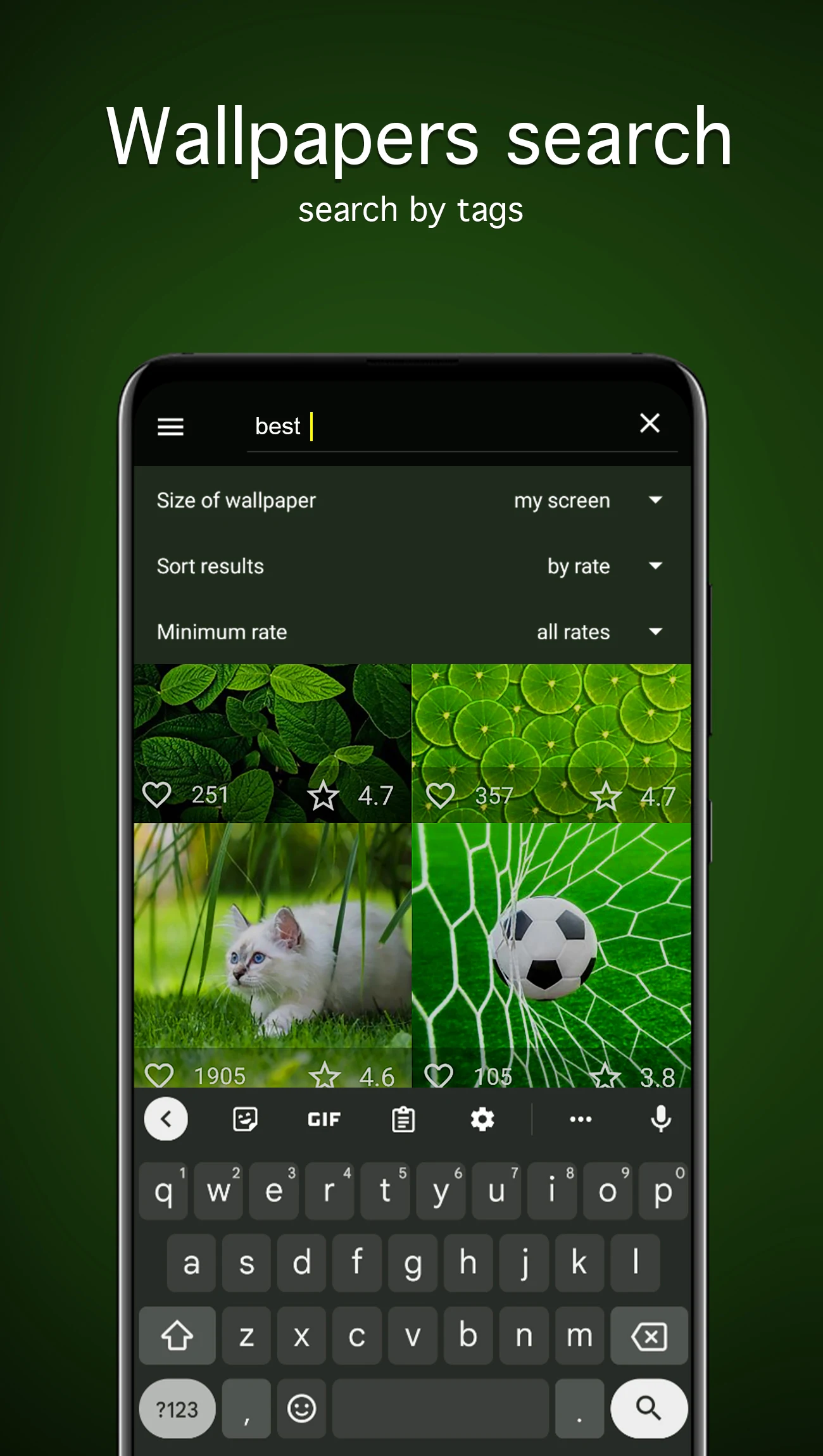 Green Wallpapers 4K screenshot